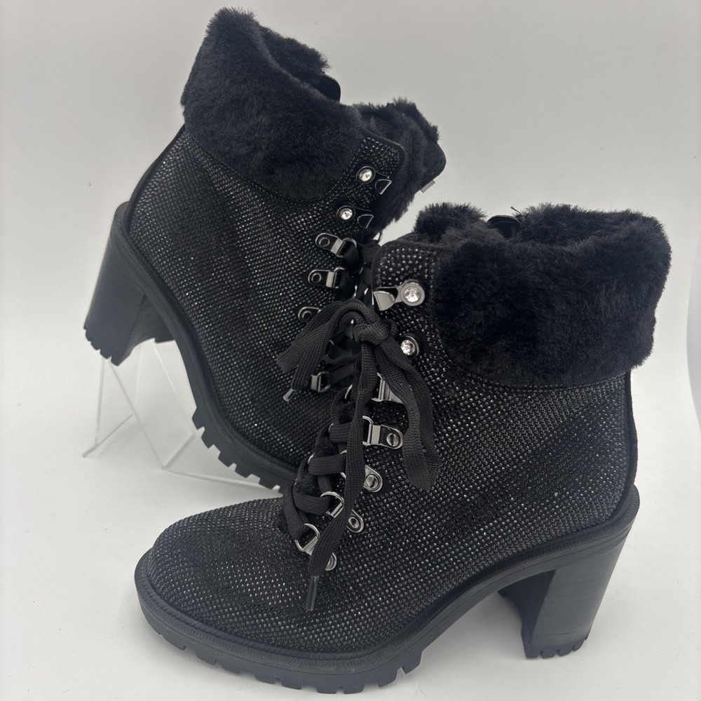 JLO Jennifer Lopez Rigly Platform‎ Boot, Women's Size 6.5  Tweed